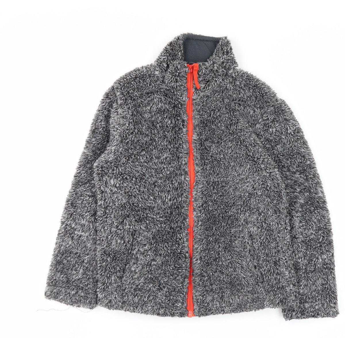 Mountain Warehouse Boys Grey Fleece Jacket 5-6 Years Full Zip Pockets