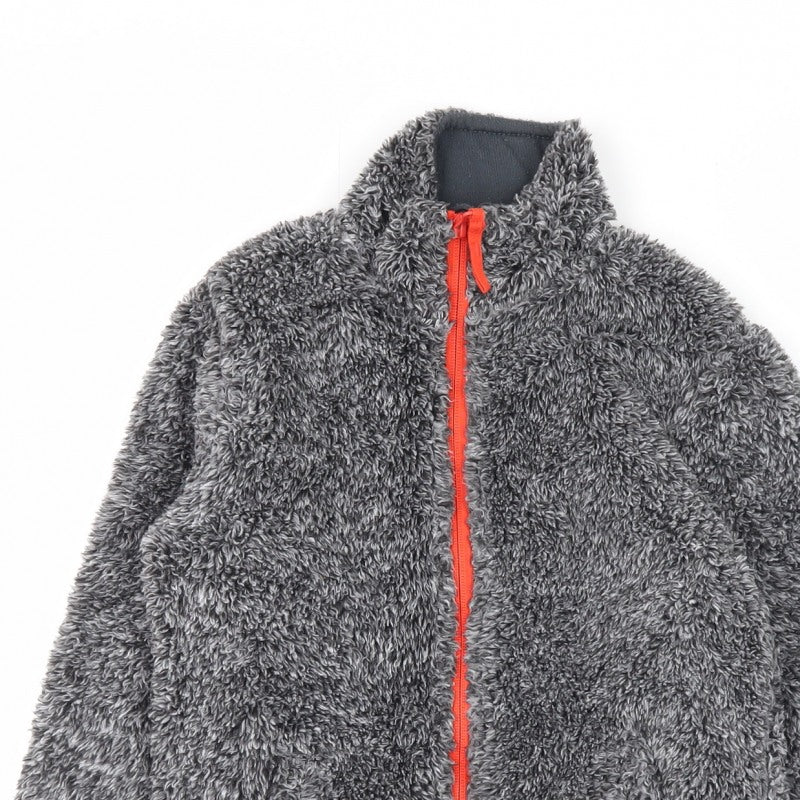 Mountain Warehouse Boys Grey Fleece Jacket 5-6 Years Full Zip Pockets