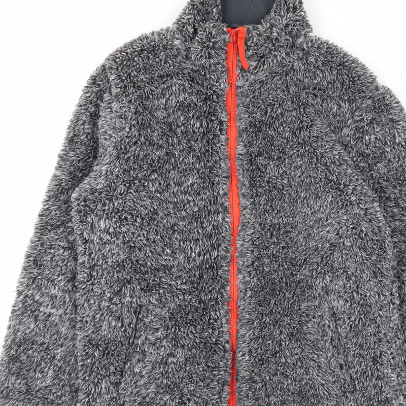 Mountain Warehouse Boys Grey Fleece Jacket 5-6 Years Full Zip Pockets