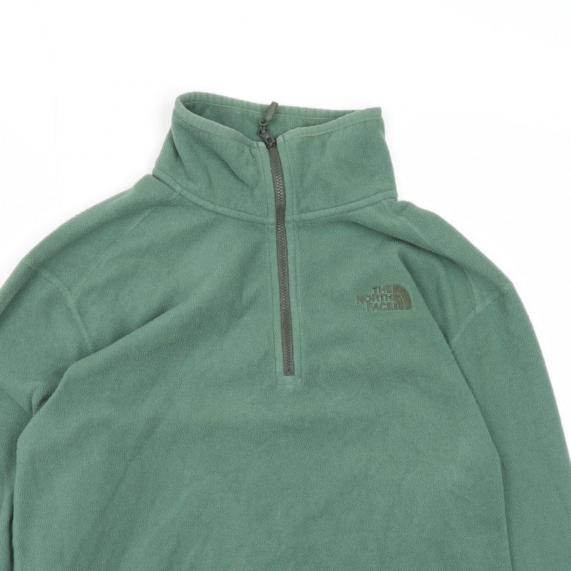 The North Face Men’s Green S 1/4 Zip Fleece Pullover Sweatshirt