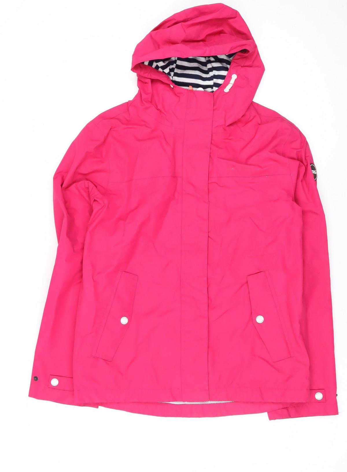 Regatta Girls Pink 14 Years Hooded Waterproof Rain Jacket Lined