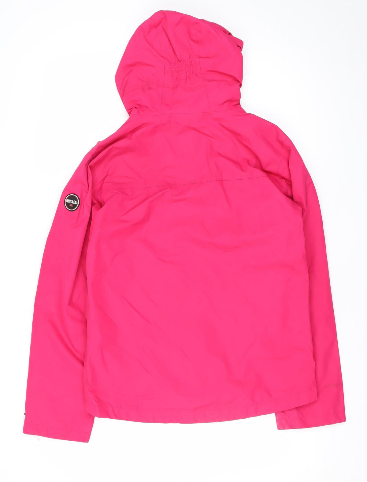 Regatta Girls Pink 14 Years Hooded Waterproof Rain Jacket Lined