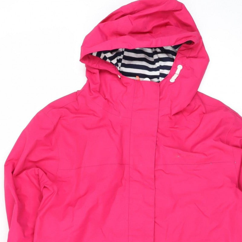 Regatta Girls Pink 14 Years Hooded Waterproof Rain Jacket Lined