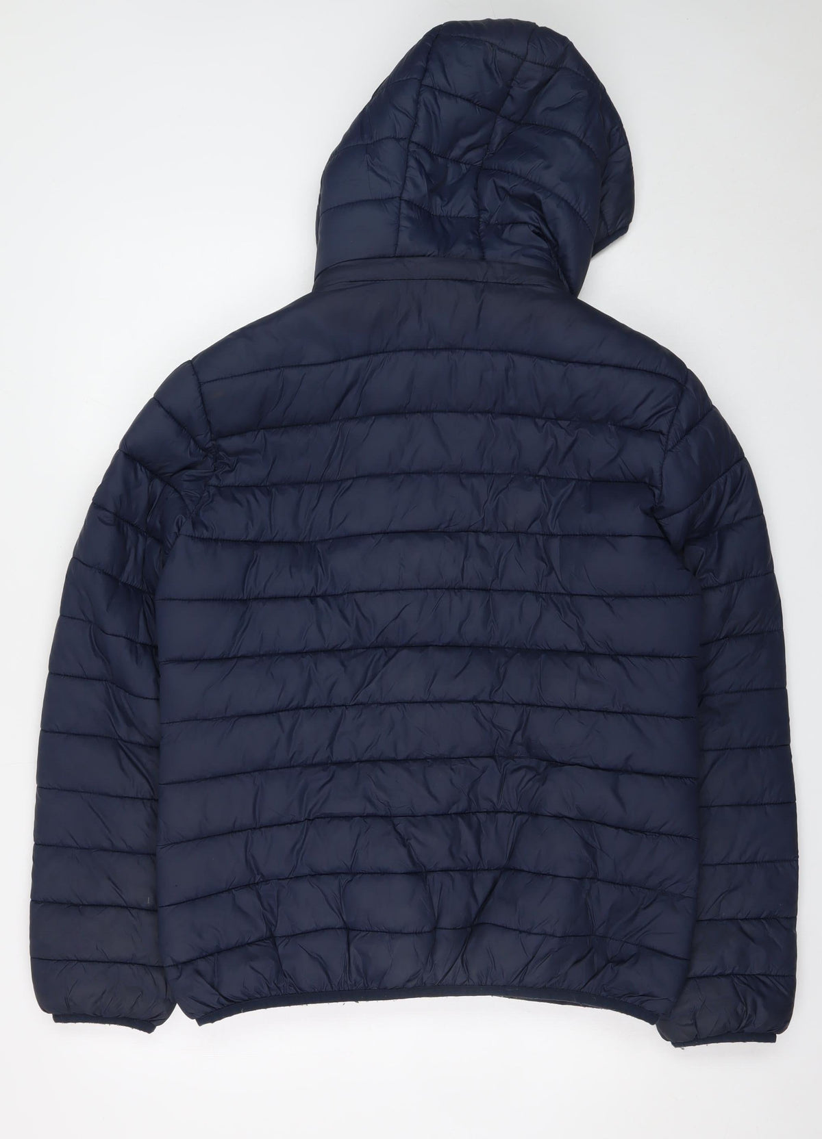 Geographical Norway Women’s Blue UK 14 Hooded Quilted Puffer Jacket