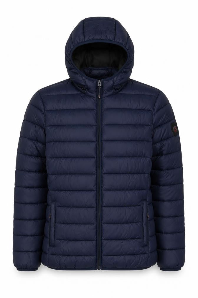 Geographical Norway Women’s Blue UK 14 Hooded Quilted Puffer Jacket