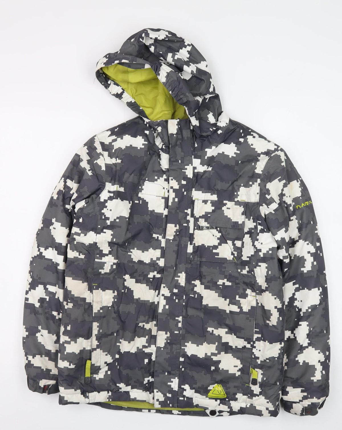 Dare 2b Boys Multicoloured 11-12 Years Ski Jacket Hooded Camo