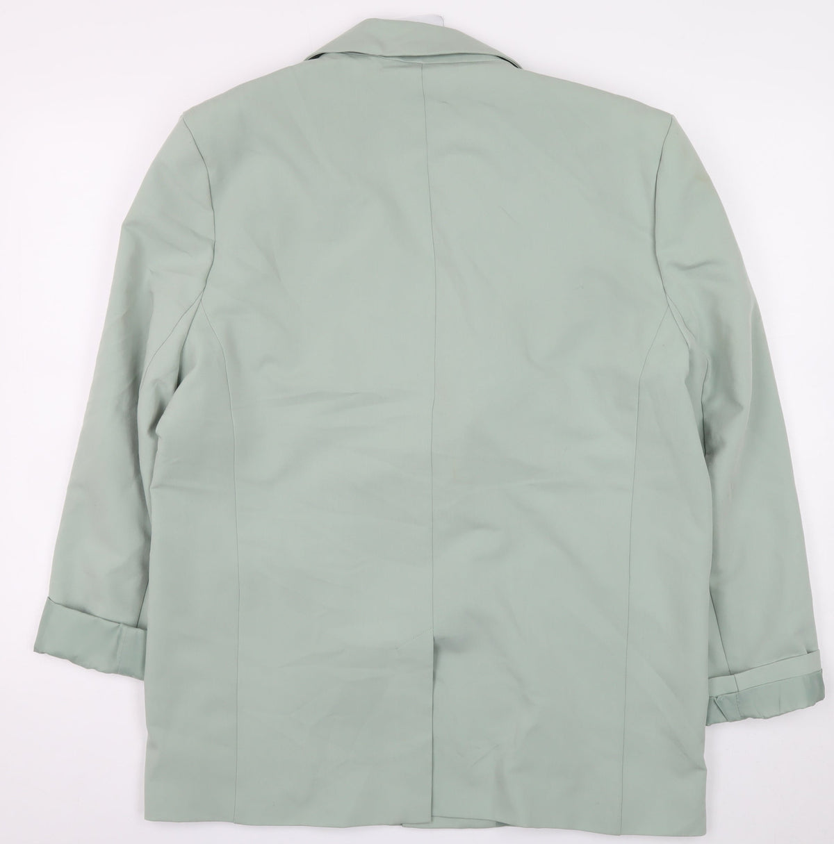 COLLUSION Women's Green UK 8 Tailored Single-Breasted Lined Blazer