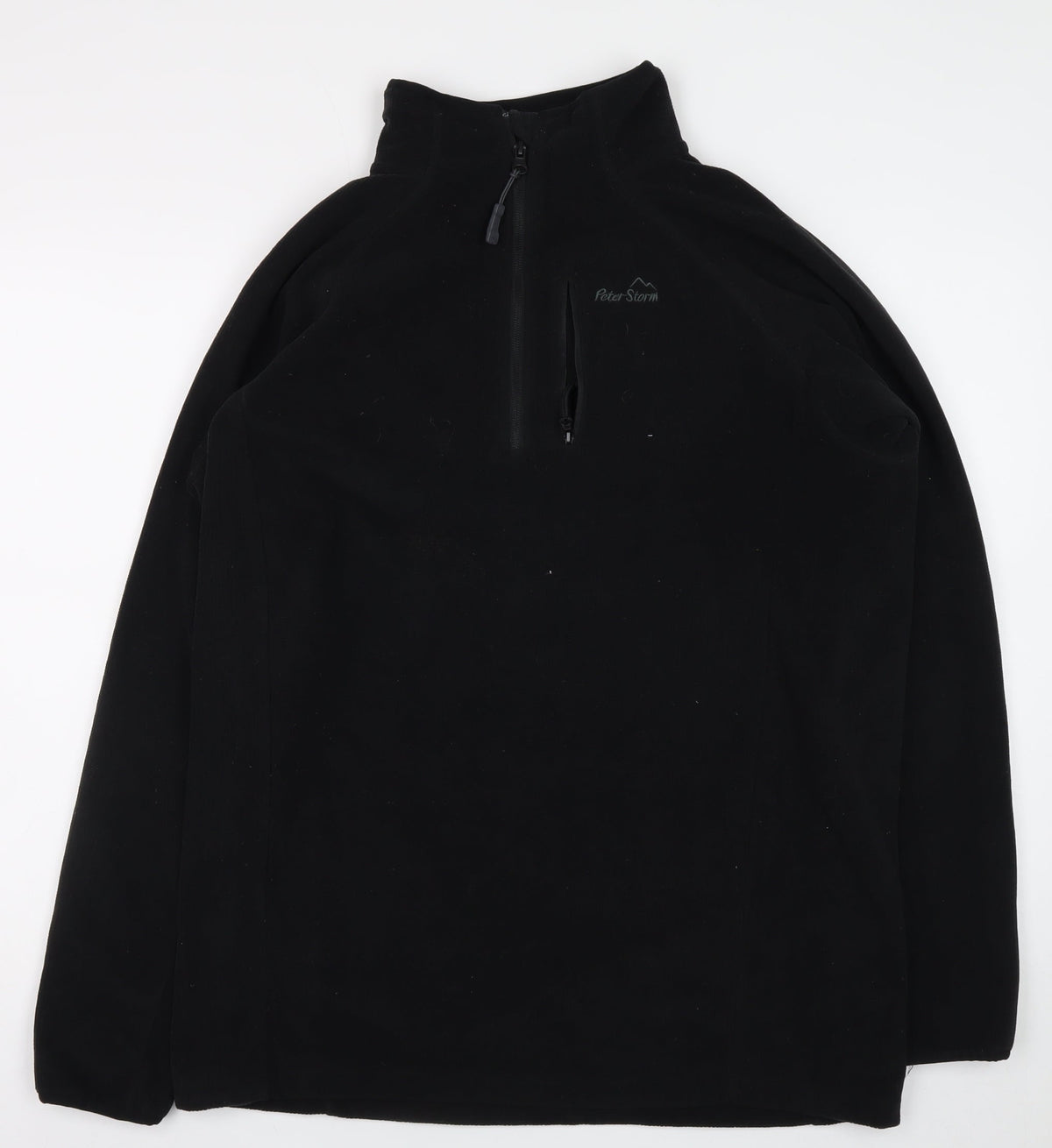 Peter Storm Men's Black M 1/4 Zip Pullover Fleece Sweatshirt
