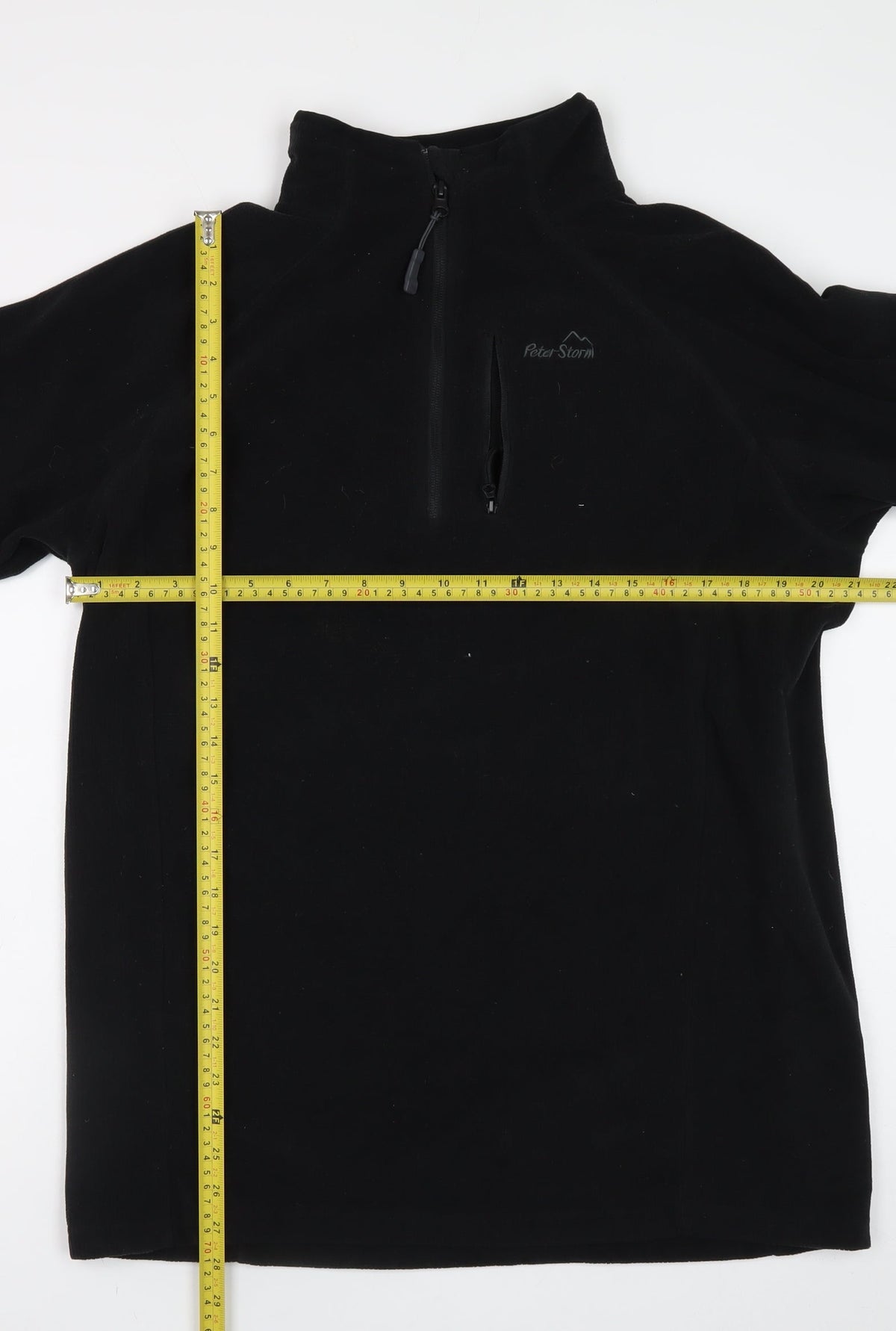 Peter Storm Men's Black M 1/4 Zip Pullover Fleece Sweatshirt
