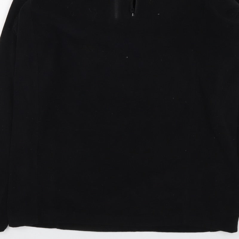 Peter Storm Men's Black M 1/4 Zip Pullover Fleece Sweatshirt