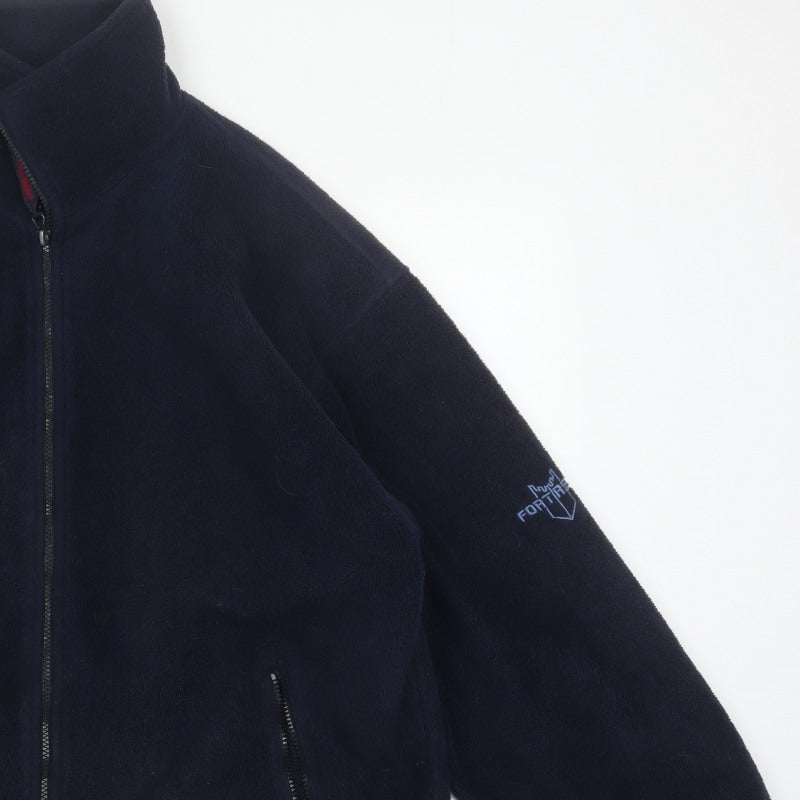 Fortress by Castle Mens Blue M Fleece Full Zip Outdoor Jacket