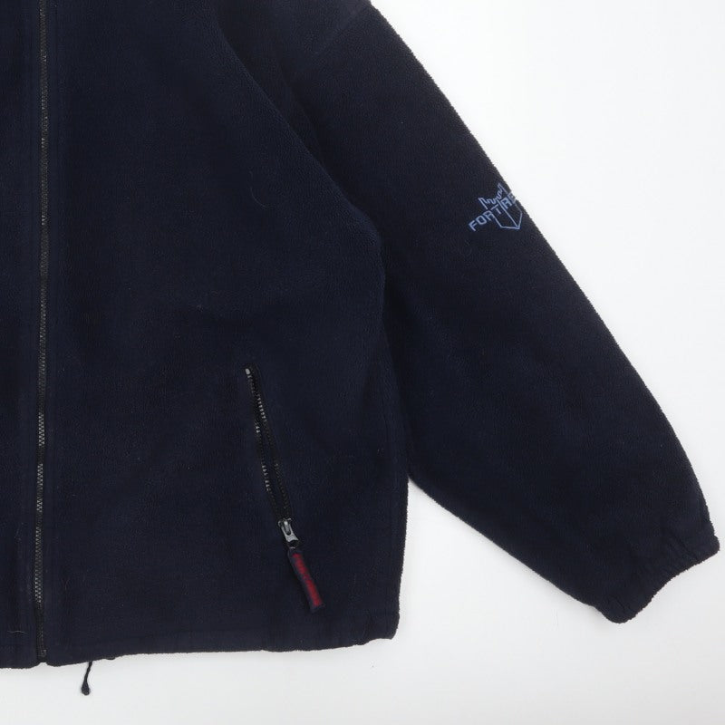Fortress by Castle Mens Blue M Fleece Full Zip Outdoor Jacket