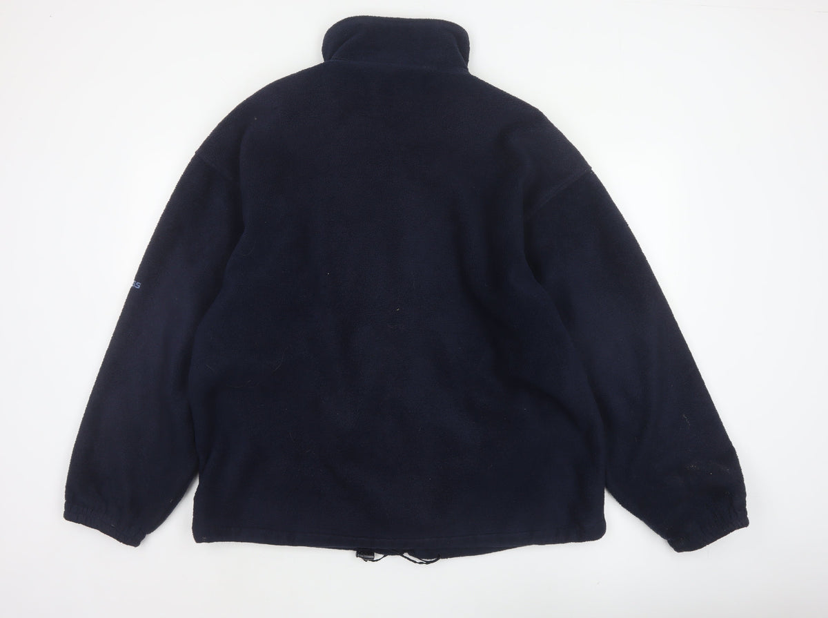 Fortress by Castle Mens Blue M Fleece Full Zip Outdoor Jacket