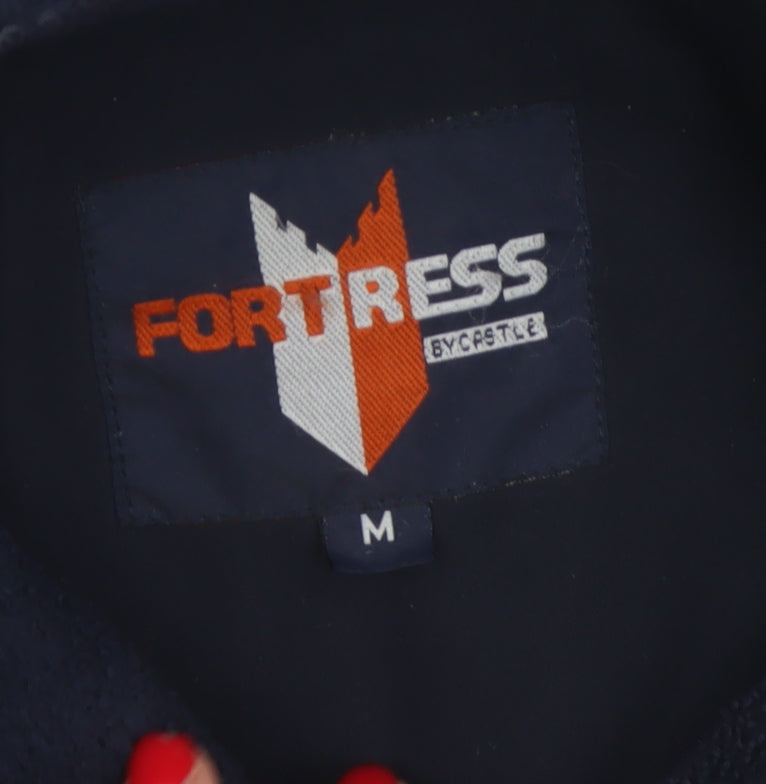 Fortress by Castle Mens Blue M Fleece Full Zip Outdoor Jacket
