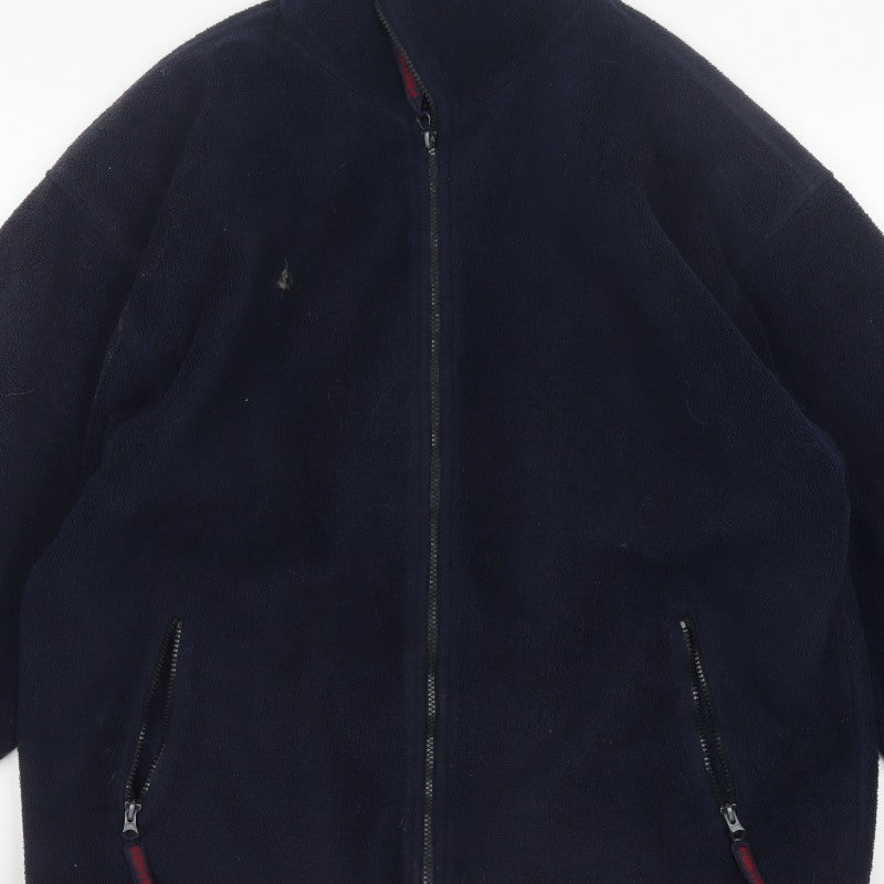 Fortress by Castle Mens Blue M Fleece Full Zip Outdoor Jacket