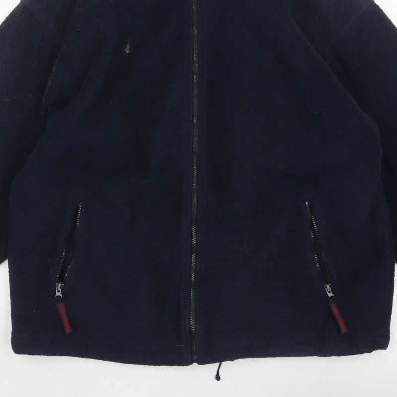 Fortress by Castle Mens Blue M Fleece Full Zip Outdoor Jacket
