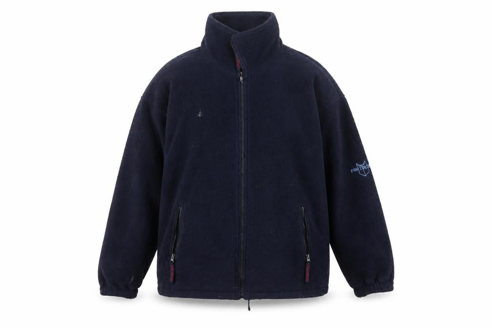 Fortress by Castle Mens Blue M Fleece Full Zip Outdoor Jacket