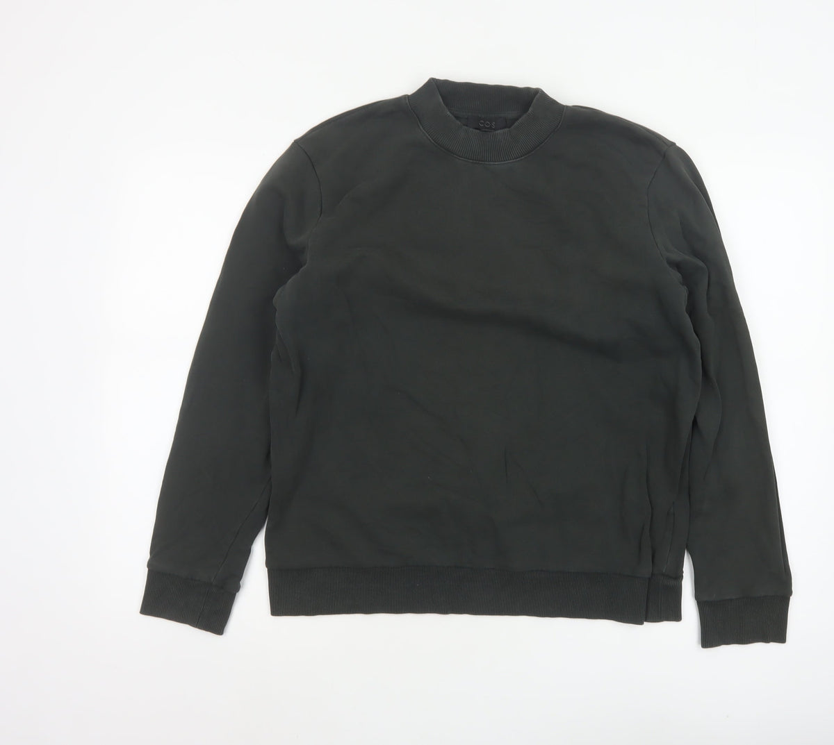 COS Women Black M Crew Neck Pullover Sweatshirt Long Sleeve