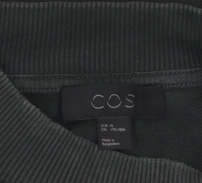 COS Women Black M Crew Neck Pullover Sweatshirt Long Sleeve