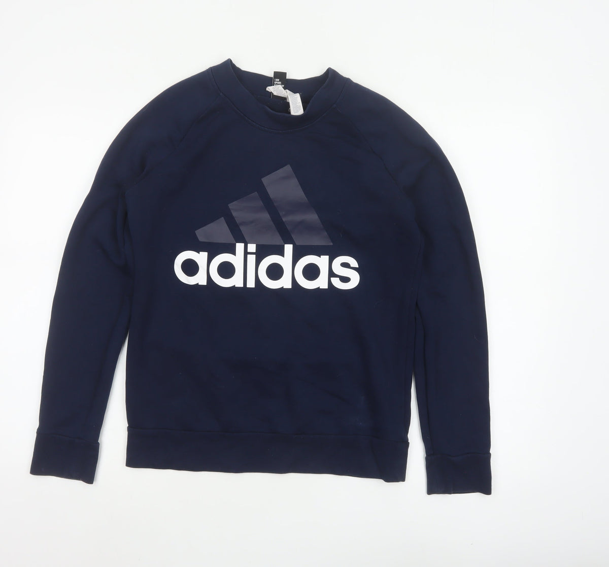 Adidas Women’s Blue S 8-10 Logo Crew Neck Pullover Sweatshirt