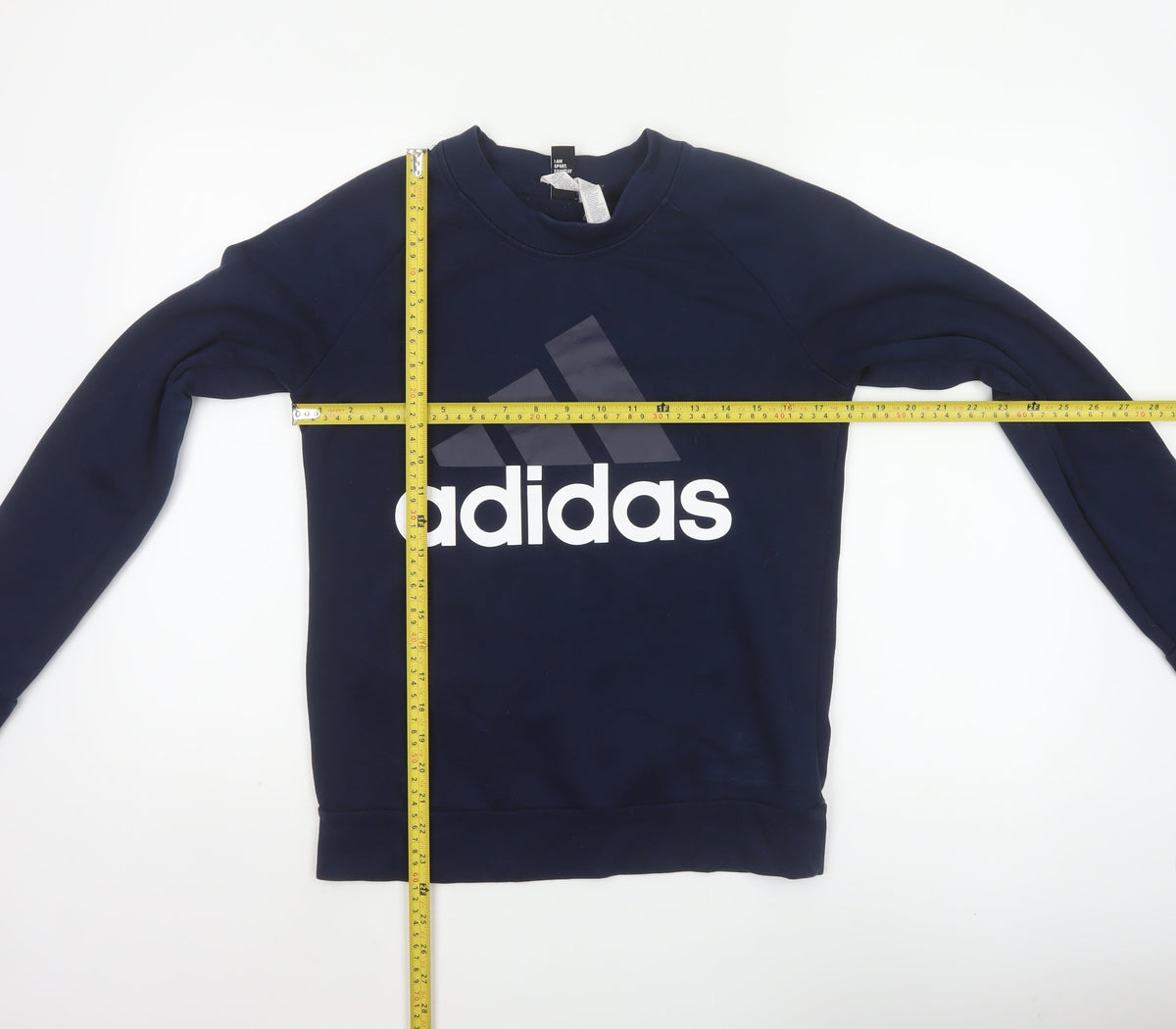 Adidas Women’s Blue S 8-10 Logo Crew Neck Pullover Sweatshirt