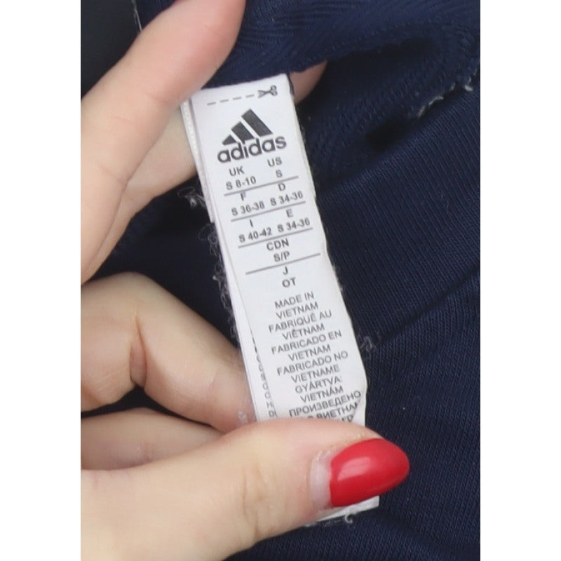 Adidas Women’s Blue S 8-10 Logo Crew Neck Pullover Sweatshirt