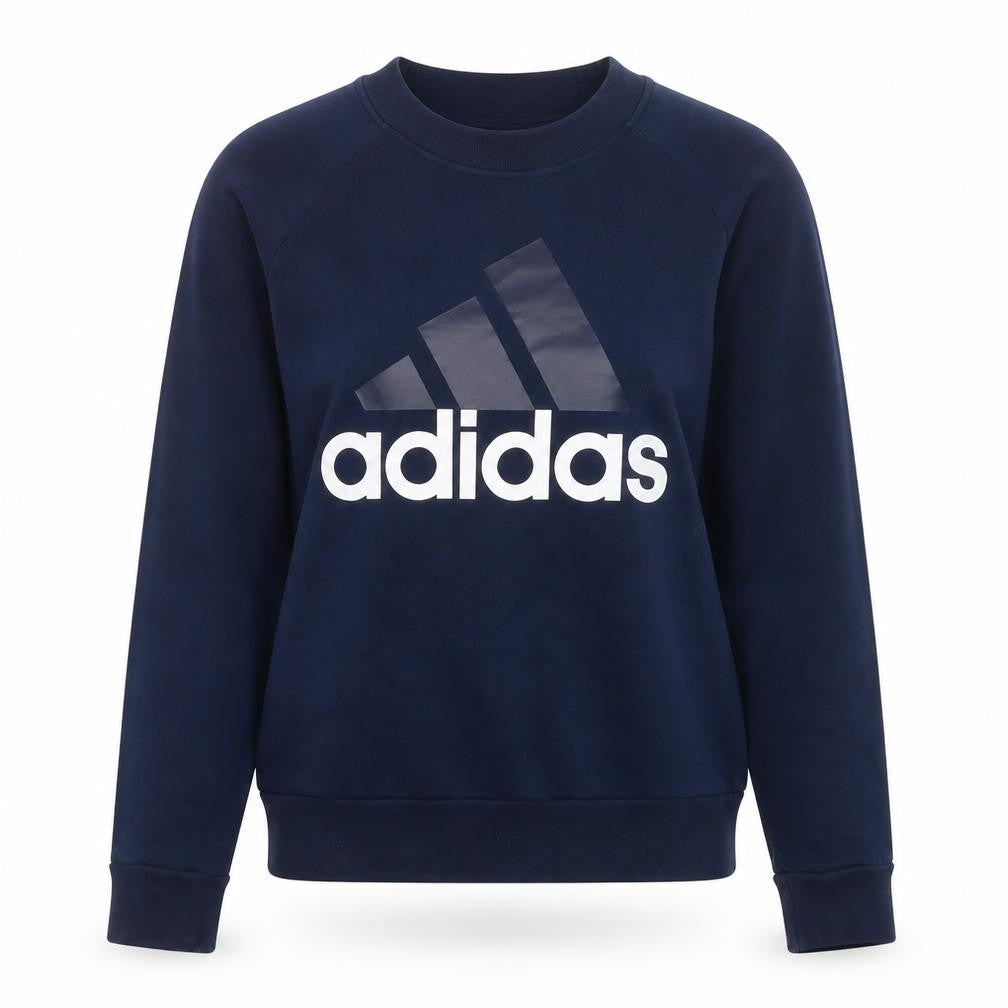 Adidas Women’s Blue S 8-10 Logo Crew Neck Pullover Sweatshirt