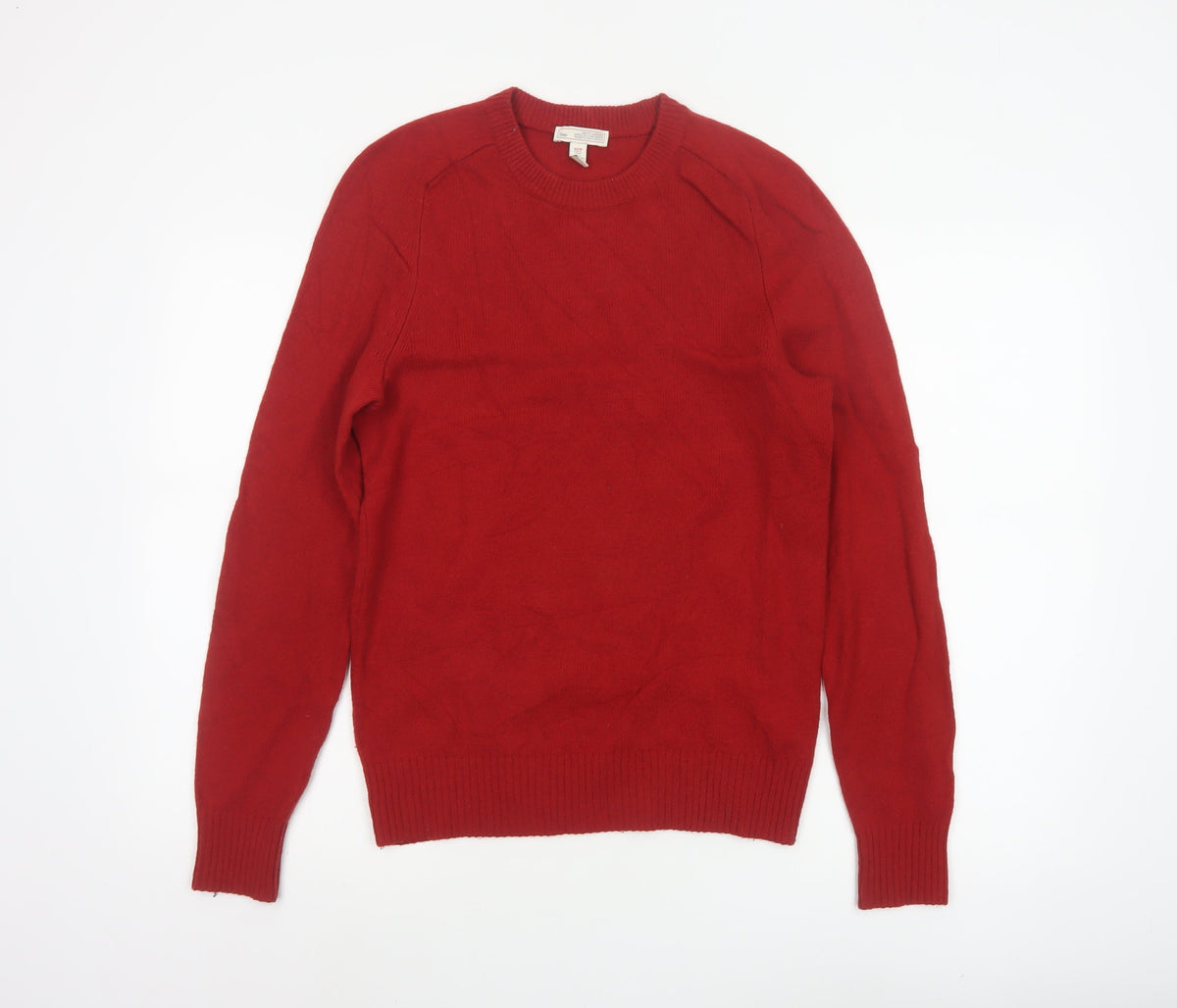 Gap Men Red XS Lambswool Crew Neck Pullover Jumper