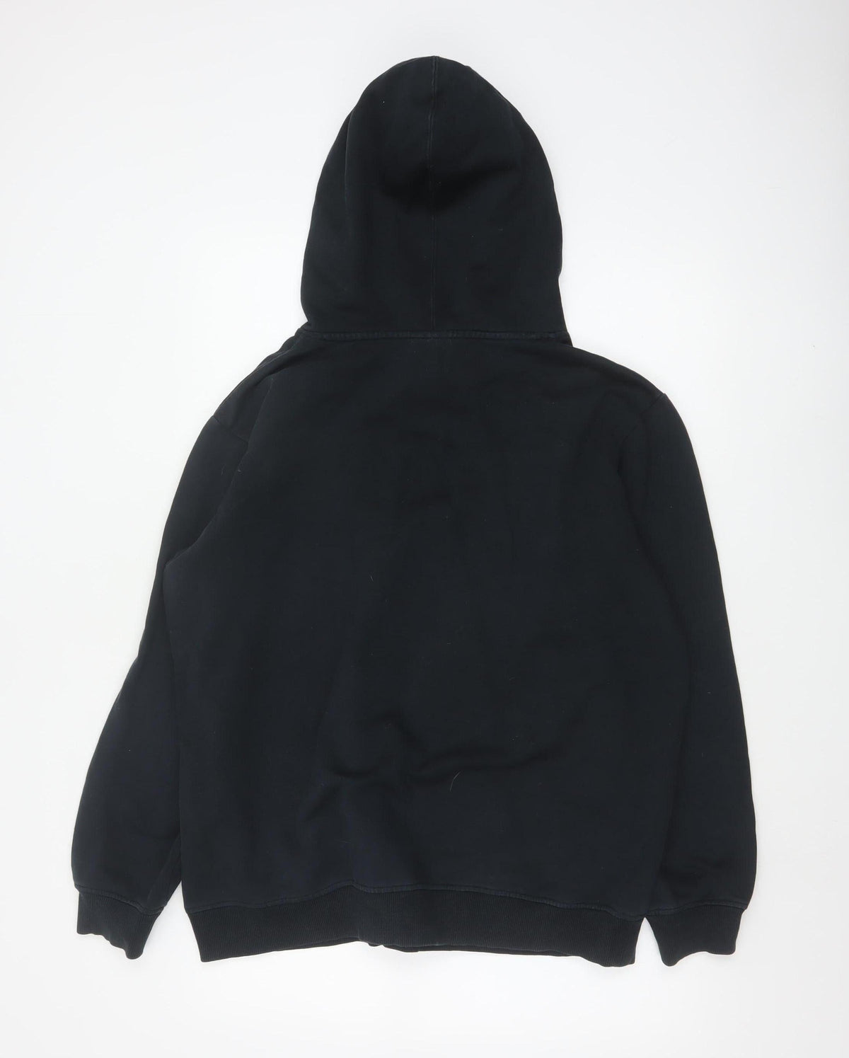 Adidas Men’s Black M Trefoil Logo Pullover Hoodie Graphic Print