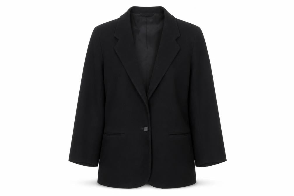 L.L.Bean Women's Black UK 10 Single-Breasted Blazer Made in USA