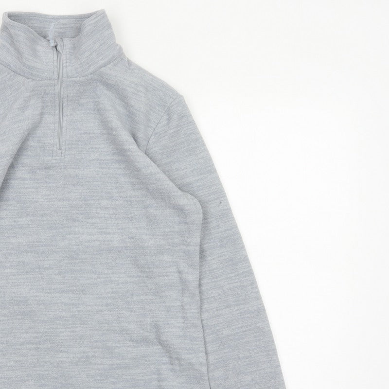 Mountain Warehouse Womens Grey UK 10 1/4 Zip Fleece Sweatshirt