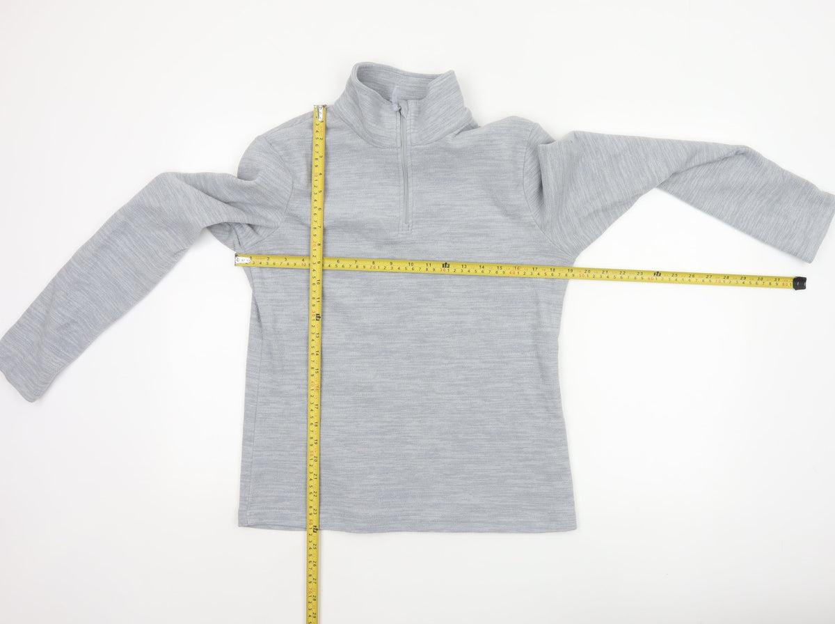 Mountain Warehouse Womens Grey UK 10 1/4 Zip Fleece Sweatshirt