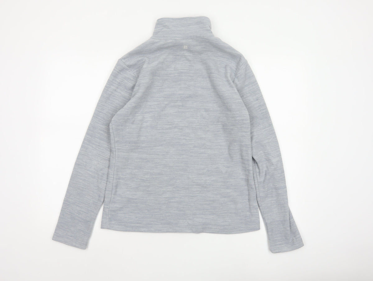 Mountain Warehouse Womens Grey UK 10 1/4 Zip Fleece Sweatshirt