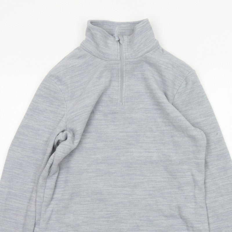 Mountain Warehouse Womens Grey UK 10 1/4 Zip Fleece Sweatshirt