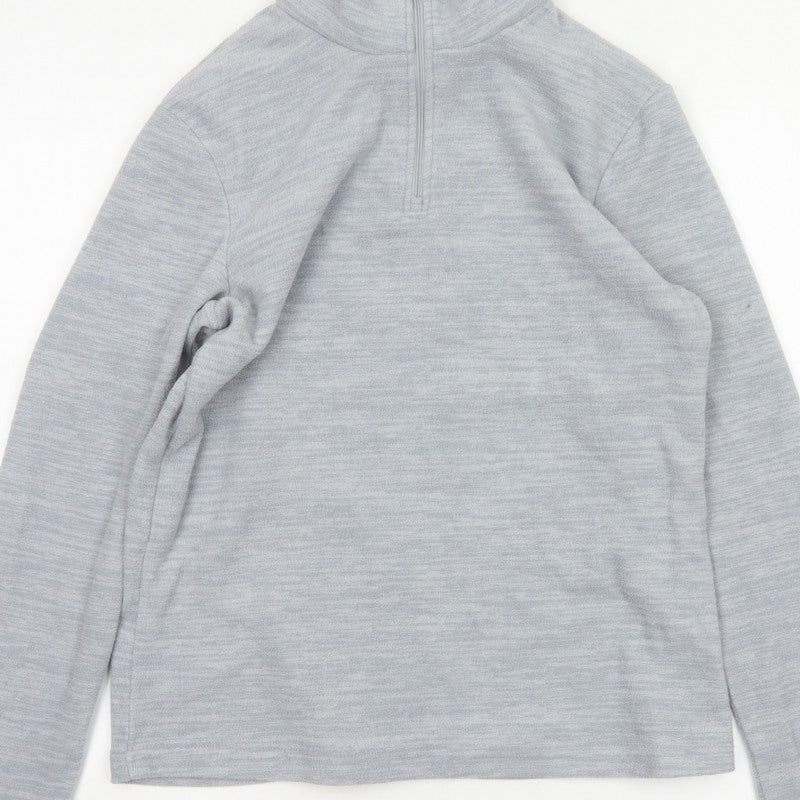 Mountain Warehouse Womens Grey UK 10 1/4 Zip Fleece Sweatshirt
