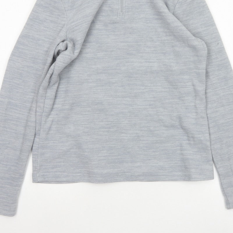 Mountain Warehouse Womens Grey UK 10 1/4 Zip Fleece Sweatshirt
