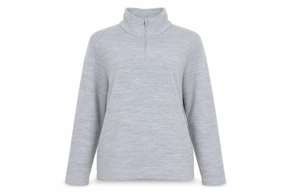 Mountain Warehouse Womens Grey UK 10 1/4 Zip Fleece Sweatshirt