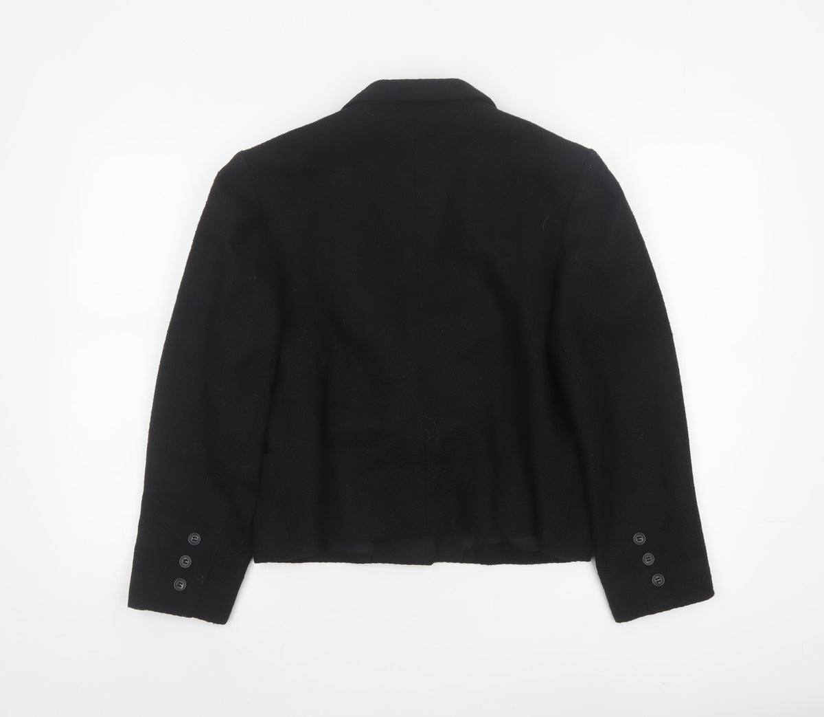 Blake Petites Women’s Black UK 12 Wool Blend Tailored Blazer Jacket