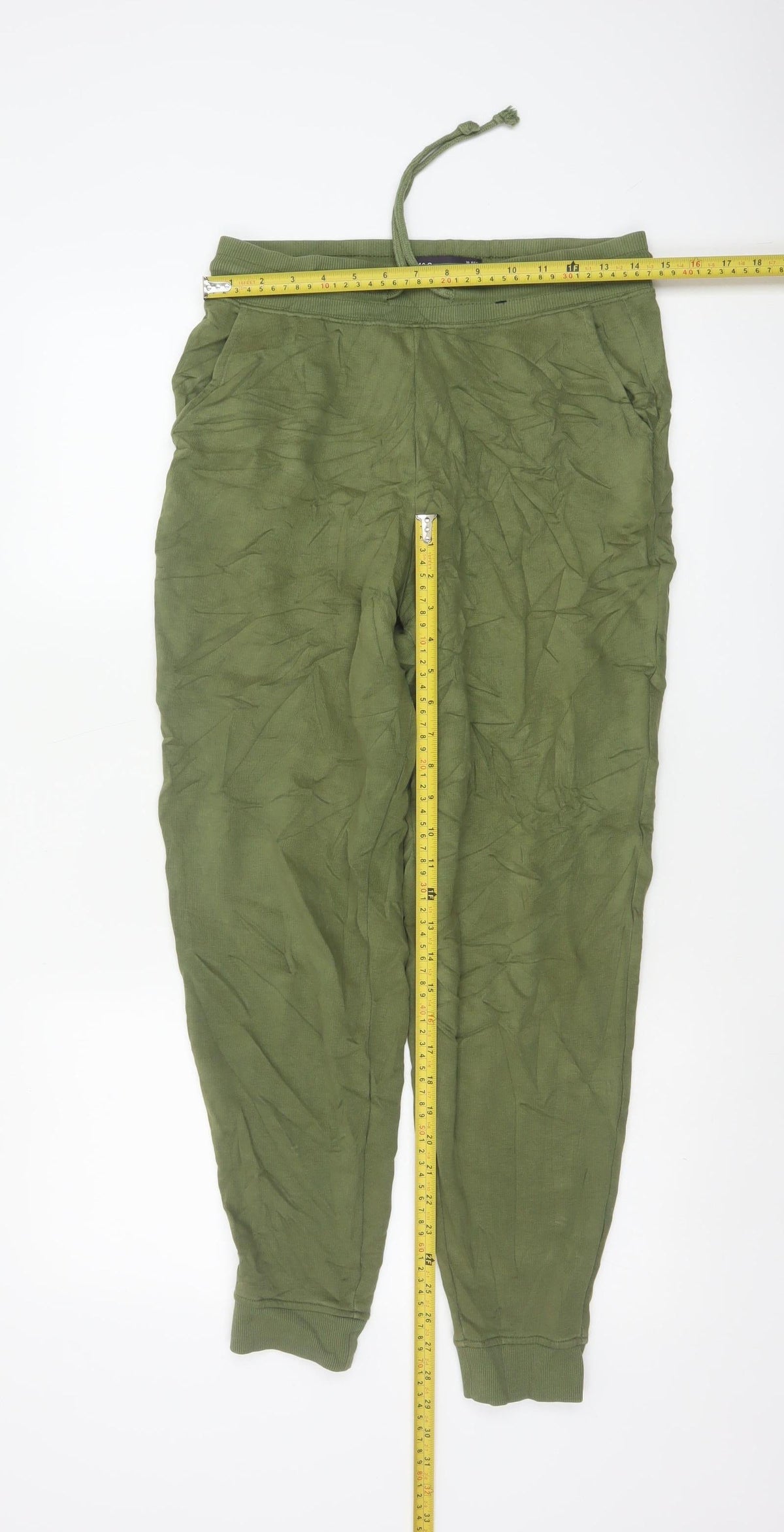 Marks & Spencer Womens Green Size 10 Drawstring Jogger Trousers