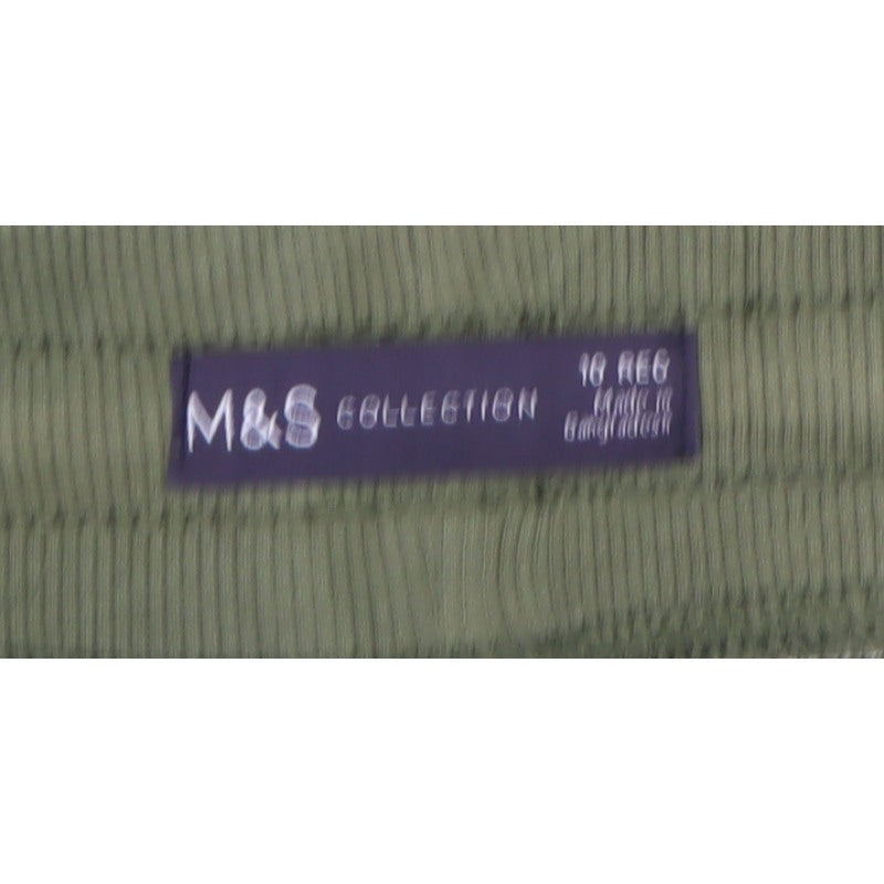 Marks & Spencer Womens Green Size 10 Drawstring Jogger Trousers