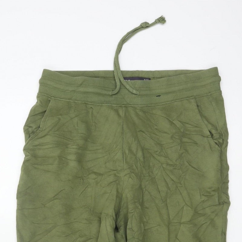 Marks & Spencer Womens Green Size 10 Drawstring Jogger Trousers