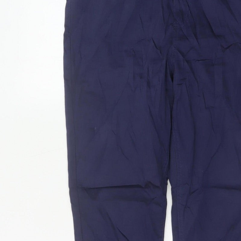 Marks and Spencer Women's Navy UK 16 Long Stretch Chino Trousers