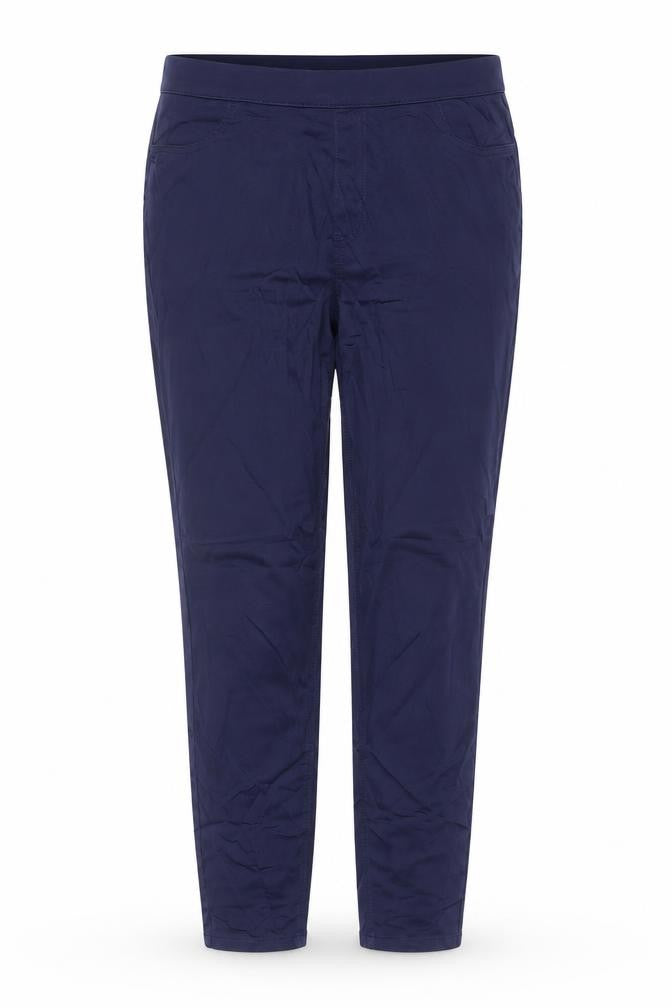 Marks and Spencer Women's Navy UK 16 Long Stretch Chino Trousers