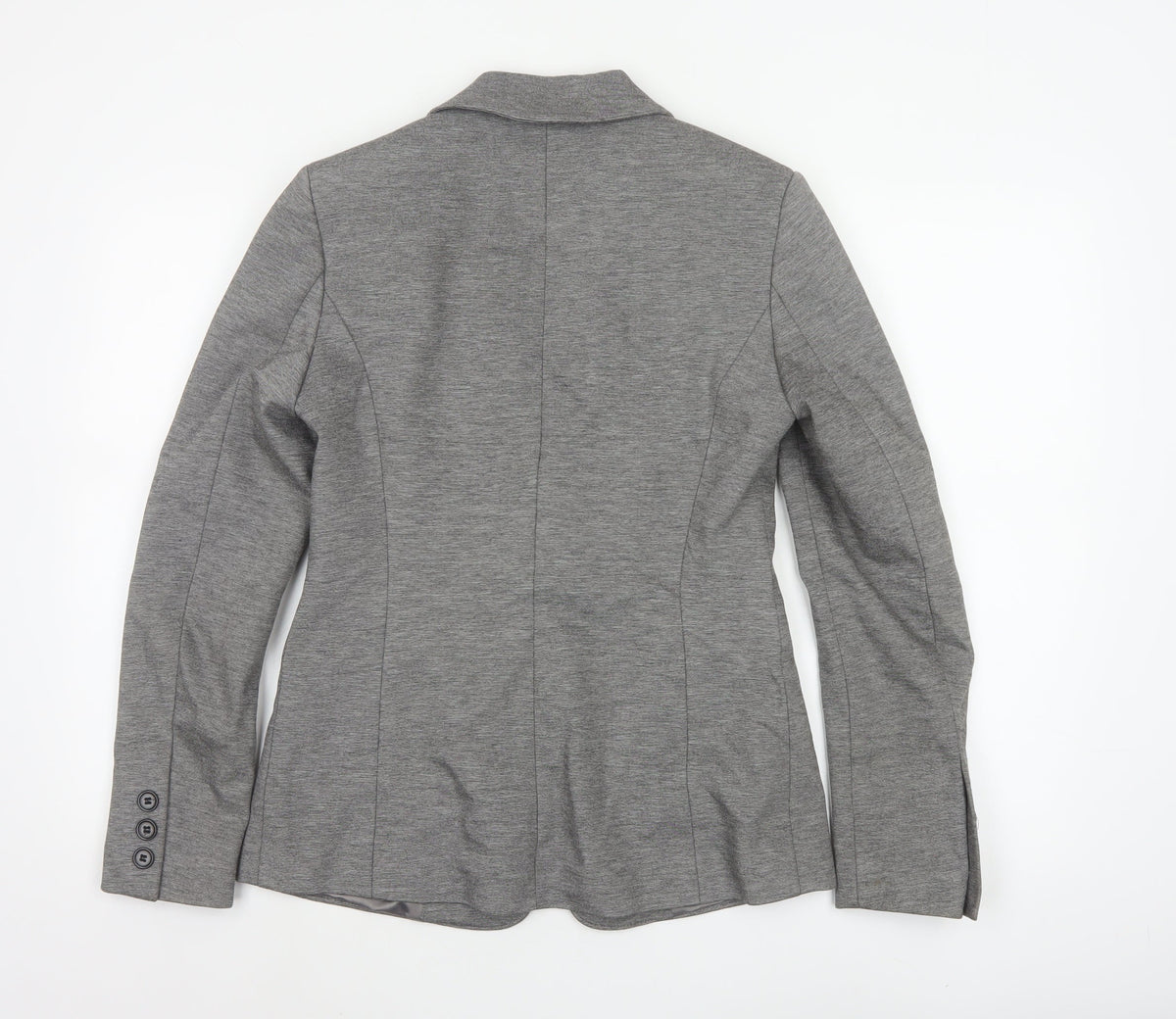 Marks and Spencer Women Grey Size 8 Tailored Stretch Blazer