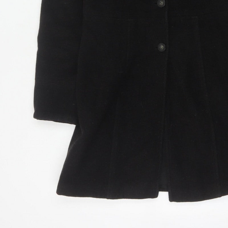 River Island Women’s Black UK 12 Mid-Length Single-Breasted Overcoat