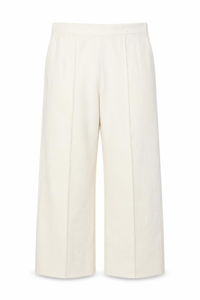 Marks & Spencer Women Ivory Size 14 Wide Leg Trousers Pockets