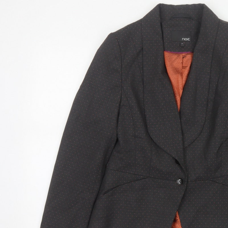 Next Women’s Black Size 10 Polka Dot Tailored Blazer Jacket