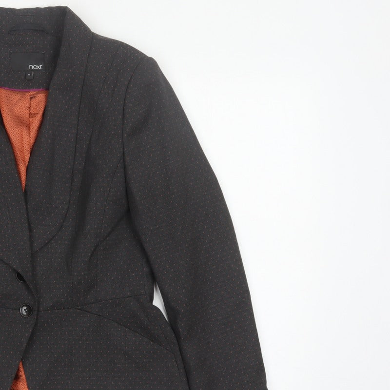 Next Women’s Black Size 10 Polka Dot Tailored Blazer Jacket