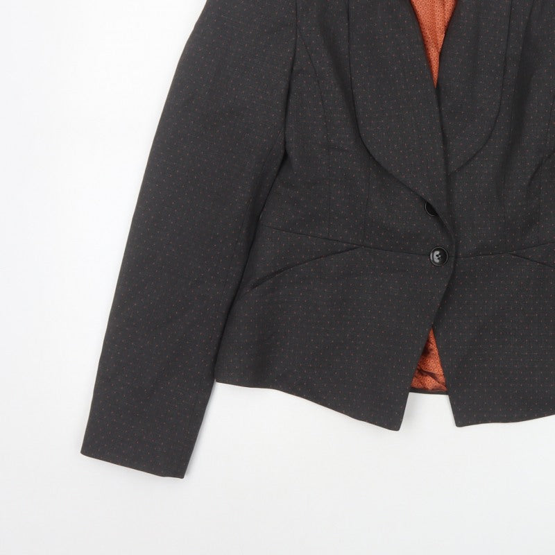 Next Women’s Black Size 10 Polka Dot Tailored Blazer Jacket