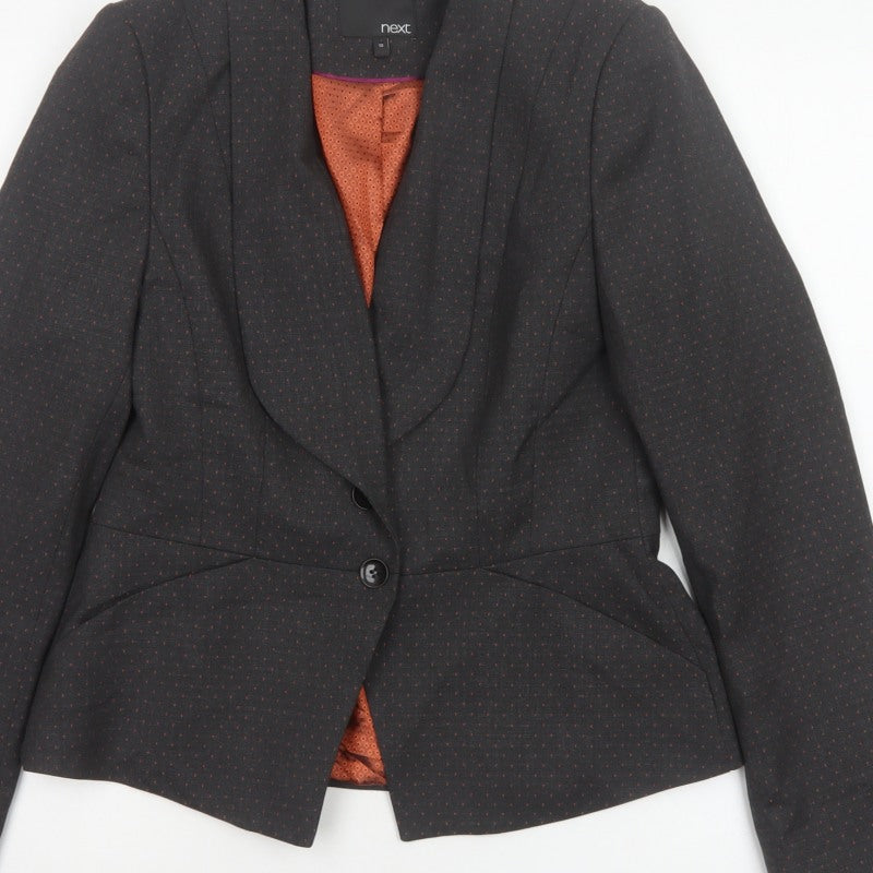 Next Women’s Black Size 10 Polka Dot Tailored Blazer Jacket